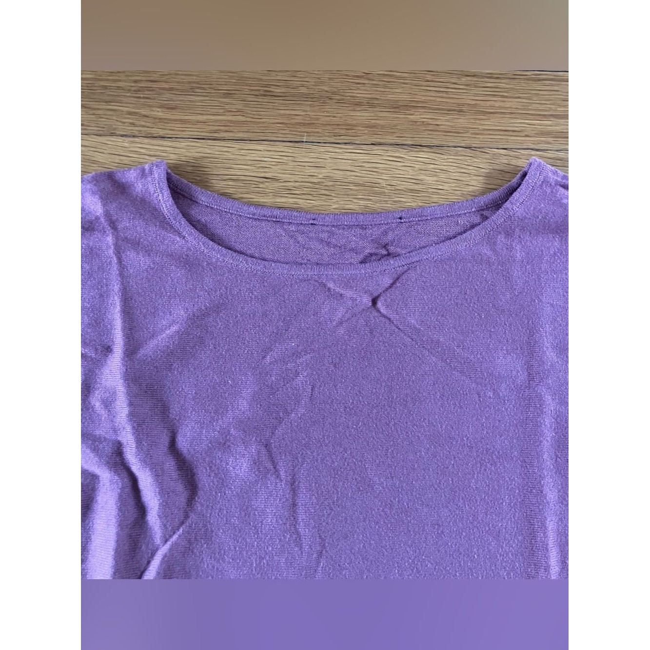 Peruvian Connection Dusty Pink Pima Cotton Modal Earthy Knit Dolman Top Medium — image 2 of 6